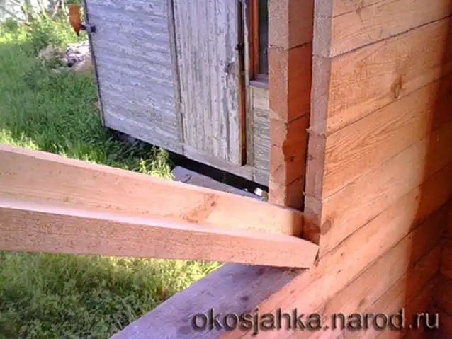 Т- образная окосячка в доме из бруса