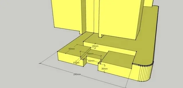 Чертежи окосячки выполненные в программе SketchUp
