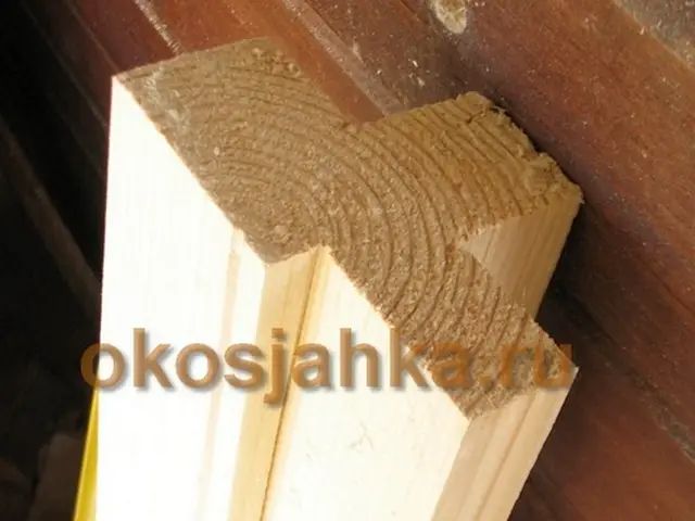 Т-образный профиль окосячки для брусового дома