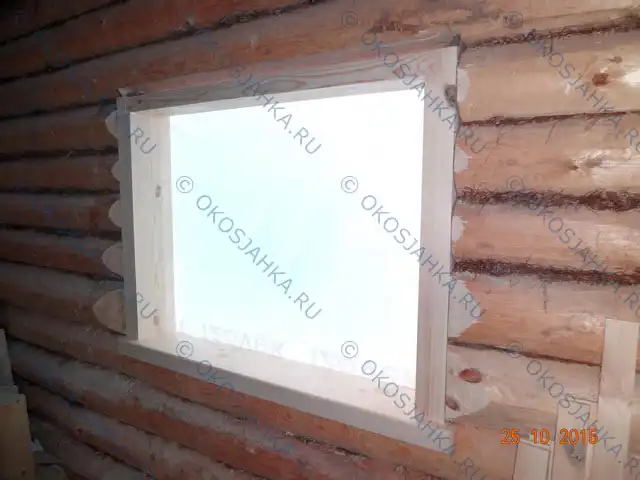 Изготовление и установка окосячки в бане из бревна