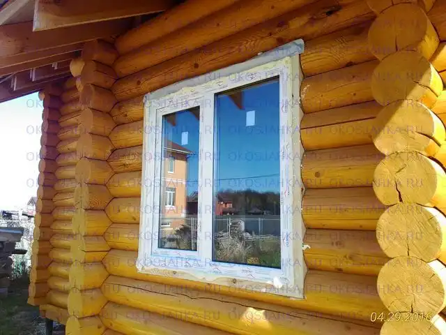 Установка пластиковых окон в окосячку