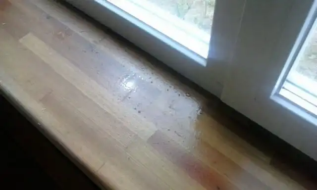 Вода на подоконнике