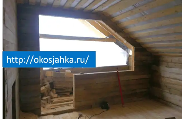 Окосячка проема балконного блока