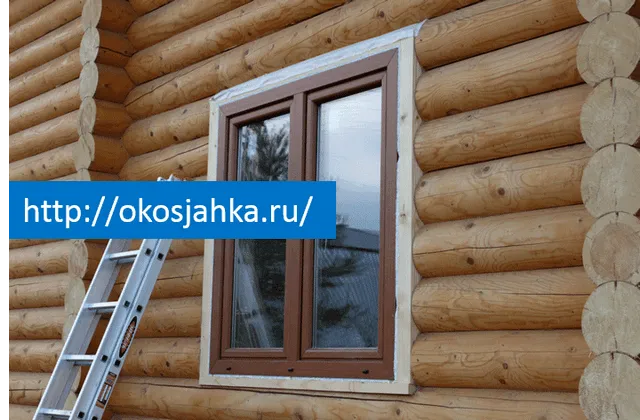 Установка пластиковых окон в деревянном доме