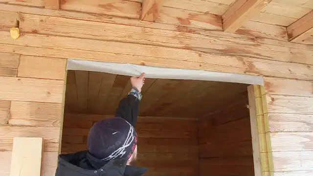 Крепление пароизоляционной пленки