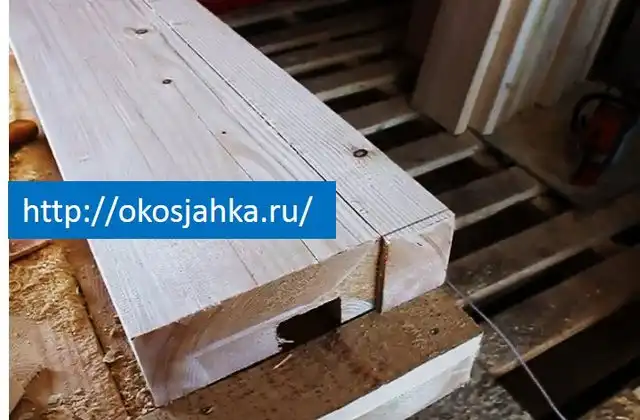 Простой замок в четверти окосячки