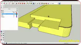 Урок 2: Проектирование Т-образной окосячки в SketchUp