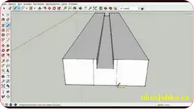 Урок 4: Создание нижней детали окосячки — подоконника в SketchUp
