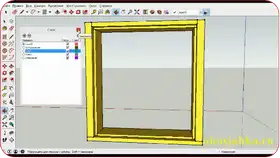 Урок 6: Копирование и зеркальное отображение деталей в SketchUp