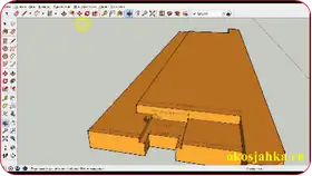 Урок 8: Проект П-образной окосячки в SketchUp